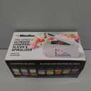 Mueller Pro-Series All-in-One, 12 Blade Mandoline Slicer for Kitchen, Food Chopper, Vegetable Slicer and Spiralizer, Cutter, Dicer, Grater, Kitchen Gadgets Sets with Container, White Sand/Gray