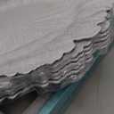 MAONAME Reef White Charger Plates, Plate Chargers for Dinner Plates, Plastic Plate Chargers for Wedding Decor, Thanksgiving, Christmas, Set of 6