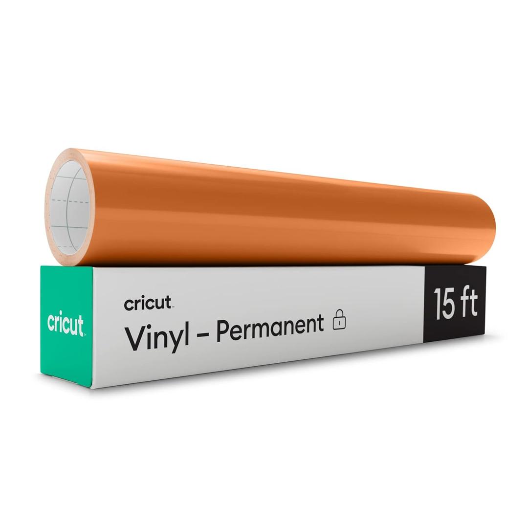 Cricut Vinyl - Permanent (15 ft), Dark Orange