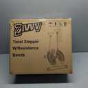 ZIWWVY Stepper Machine with Resistance Bands, Mini Stepper with 300LBS Weight Capacity, Twist Stepper for Full Body Workout, Adjustable Step Height, Smooth and Quiet, Step Machine for Men Women