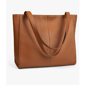 befen Genuine Leather Tote Bag for Women Work, Women's Leather Shoulder Bags Purses Satchel Handbags with Laptop Compartment