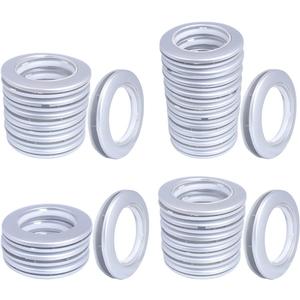Curtain Grommet Kit for Curtains Rings, 32 Pack Silver 1-9/16 in ID