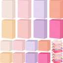 Yexiya 64 Pcs Lined Sticky Notes Self Stick Notes with Lines Bright Assorted Colors Sticky Pad for Home Office Products Post Memos, 1920 Sheets(4 x 6 Inch, 3 x 3 Inch,Fashion Color)