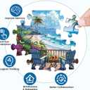 Jigsaw Puzzles for Adults 500 Pieces, Interlock Perfectly Letter on Back No Dust, Home Decor Birthday Party Gift Toy for Men Women Elders Seniors, 1:1 Poster Educational Toys & Games | 20.5 x 15 in