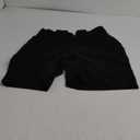 luvamia Bermuda Shorts for Women Dressy Casual High Waisted Summer Work Elastic Waist Pleated Dress Shorts with Pockets S