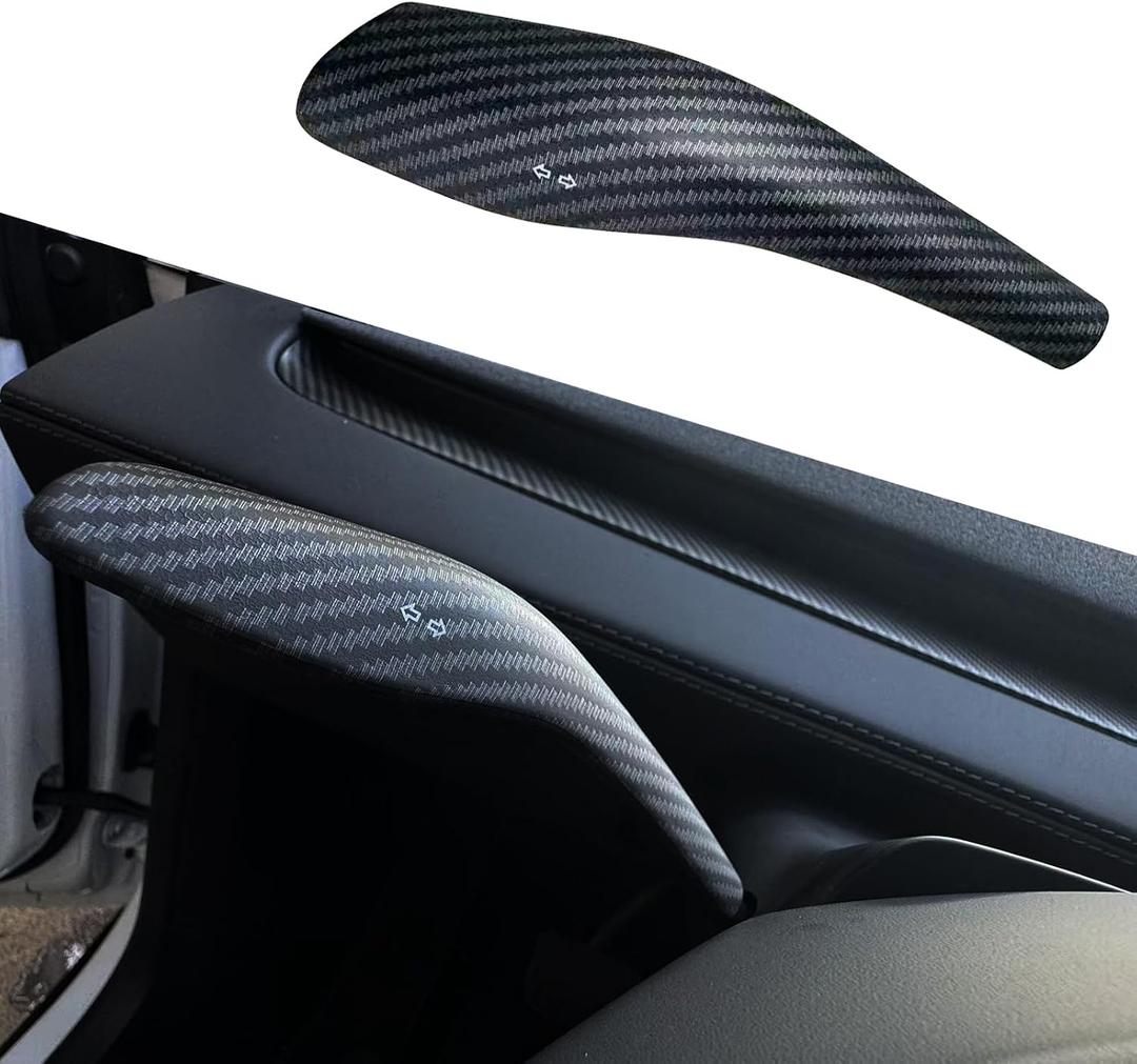 YHCDSEA Steering Lever Cover for Tesla Model Y Juniper, Gear Shift Cover Accessory - Decorative Cover (My Juniper-Matt Carbon Fiber Pattern)