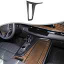 Gear Shift Panel Trim Cover Compatible with Cadillac Escalade 2021-2023, Car Gear Shifter Console Anti-Scratch Panel Frame Decorative Sticker Protection Interior Accessories (Carbon Fiber Pattern)