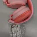 MIDOLA Kids Headphones Wireless Bluetooth 5.4 68H Play Time Volume Limit 85/94dB Over-Ear Foldable Headset,Type-C Fast Charging,with Wired Aux Mic for Toddler Boy Girl Pad Tablet Pink