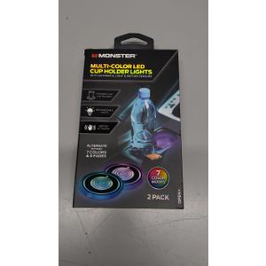 MONSTER® MULTI-COLOR LED CUP HOLDER LIGHTS WITH AUTOMATIC LIGHT & MOTION SENSORS