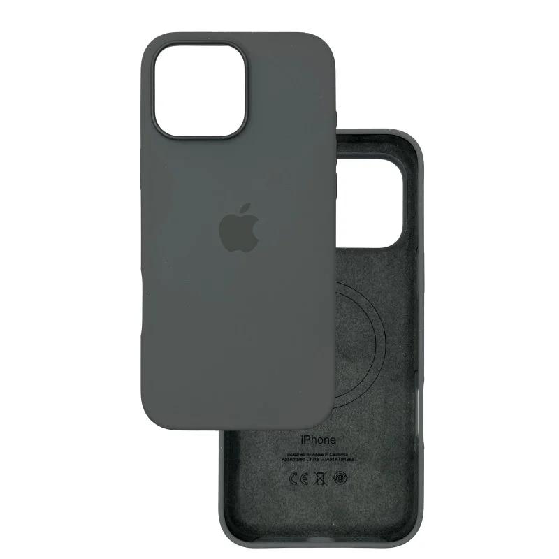 Silicone Case For iPhone 16 Pro Max , Gray