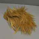 Half and Half Short Blonde Anime Cosplay Wig Men's Spiky Layered Blonde Male Wigs Synthetic Hair for Men Halloween Costume Party (Twilight)