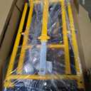 DEWALT Miter Saw Stand With Wheels, 32-1/2 in. x 60 in Foldable Rollling Stand, Adjustable Height, Durable Steel, 8 ft. Material Support, Universal Mounting Rails (DWX726)