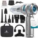 Cordless Car Vacuum Cleaner  15000PA High Power Portable Vacuum for Car with Vacuum, Blower, Inflation & Deflation Modes, Flexible Hose for Hard-to-Reach Areas, HEPA Filters & Hard-Shell Carry Case