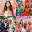 Multicolor Confetti - Mexican Colorful Party Confetti - 1.5 LBs/680 grams - Round Tissue Confetti