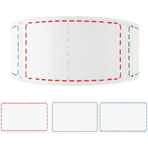 500 Removable Freezer Labels, 2x3 inches Water Oil Waterproof Stickers to Write on for Bottles Canning Containers Jars Pantry Organization Paper Name Clothes Tags Box Storage Bins Daycare, 3 Color (Multicolored, Red Green Blue in Turn)