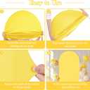 7.2FT Yellow Wedding Arch Cover Spandex Fitted Arch Covers Stretchy Backdrop Round Top Chiara Backdrop for Birthday Party Ceremony Banquet Decoration