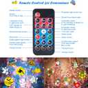 HAKUTA Christmas Projector Lights,HD Wave Ocean Effect LED Projector with 10 HD Slides (3D Ocean Wave +Patterns) and Remote Control for Christmas, Halloween, Thanksgiving