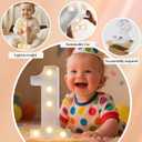 LED Marquee Light Up Numbers Sign - Lighted Birthday Numbers Sign for 10th Birthday Party Decoration, Bar Wall, Home, Table Room, Wedding and Christmas Decorations, Number 10