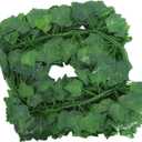 Simulation Leaf Garland Vine Artificial Green Leaf Vine Strands Realistic Decorative Wall Hanging Greenery for Indoor Outdoor Decor