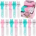 24 Pcs Easter Mini Bunny Bubble Wands in 3 Colors for Kids, Bulk Bubbles Party Favors Toys for Easter Basket Goodie Bag Stuffer, Wedding, Carnival Prizes, Themed Birthday Party Gifts Supplies