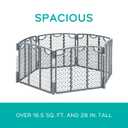 Evenflo Versatile Play Space Adjustable Play Area, 6-Panel (Cool Gray)