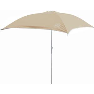Taylor Made Anchorshade III Boat Shade, Sand, 6' x 6', Adjustable Aluminum Pole to 8 Feet, UV-Treated Fade-Resistant Nylon, Market-Style Top, Carrying Case, Fits Most Boats and Benches – 22048