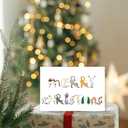 2 x Merry Christmas Card from Cat, Funny Christmas Card&Gift for Cat Dad Mom Parent, Unique Xmas Gift for Cats Lover and Cats Owner (#3)