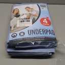 Utopia Bedding Washable Underpads 34" x 36" (Pack of 4), Waterproof Reusable Heavy Absorbency Incontinence Bed Pads for Adults, Kids, Elderly and Pets, Bedwetting Pads for Sofa and Couch (Blue)