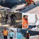 Thermal Touch Screen Gloves, Windproof Anti-Slip Winter Running & Cycling Sports Gloves, Snug Fit for Men & Women (Black)