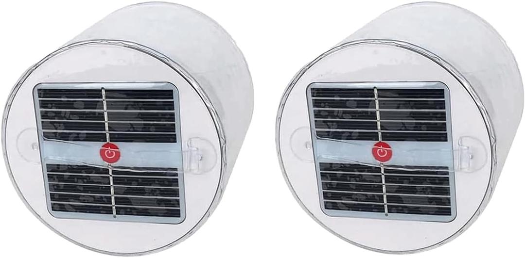 Solar Inflatable Lights 2 Pack Outdoor Camping Tent Lantern Waterproof Solar Powered Led Light Survival Emergency Lantern for Camping Travel