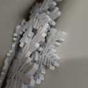 Bucherry 12 Pcs Wooden Snowflake Table Decor 3D Snowflake Tabletop Signs and Centerpiece for Christmas Xmas Winter Wonderland Decorations Home Party(White)