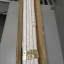 Red Lantern 3 ft. Short Diamond Weave Fiber Folding Screen - White - 4 Panel