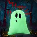 Halloween Pillows, Ghost Pillow, Fall Decorative Pillow Indoors, Halloween Decorative Throw Pillow, Cute Pillow for Home (Luminous)