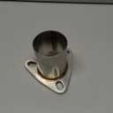 Universal Semi Direct Fit Exhaust Converter Pipe 2.5"OD 3-Bolt Flange Repair Kit，T304 Stainless Steel, exhaust flange repair,weld on exhaust flange