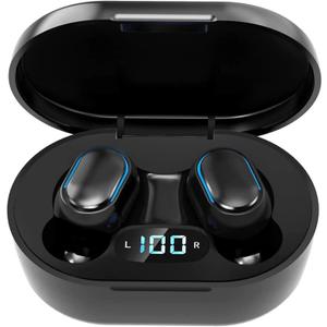 Wireless Earbuds, Bluetooth 5.3 Headphones HiFi Deep Bass with Mic ,120H Playtime LED Display ,IPX7 Waterproof Button Control True Wireless Earphones,One-Step Pairing,In-Ear Noise Reduction Headset