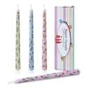 LiuSuper 10 Inch Unscented Taper Candles Set of 4 - Smoke-Free Long Burning Dinner Candles for Wedding Party Decor