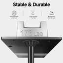 29" RV Table Legs and Base Mount | Heavy-Duty Aluminum | Standard Pedestal for Camper, Trailer, Boat | Durable Matte Black Finish (2 Legs & 4 Bases)