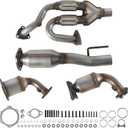 Left & Right & Rear Catalytic Converter Compatible with 2004 2005 2006 2007 2008 Nissan Maxima, 2002-2006 Nissan Altima, 2004-2009 Nissan Quest 3.5L Direct Fit Catalytic Convertor