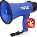 Pyle PMP21BL Portable Megaphone Speaker Siren Bullhorn - Compact and Battery Operated with 20 Watt Power, Microphone, 2 Modes, PA Sound and Foldable Handle for Cheerleading and Police Use, Blue