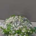 Lvydec Wisteria Artificial Flowers Garland, 4Pcs Total 28.8ft White Artificial Wisteria Vine Silk Hanging Flower for Home Garden Outdoor Ceremony Wedding Arch Floral Decor