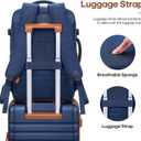 UKEIN Luggage Sets 3 Piece, Carry On Luggage 20In With Spinner Wheels,PC Hardside Suitcase Set with TSA Lock,Durable Carry On Suitcase With Travel Backpack for Men (Blue, 3 piece set (20inch))