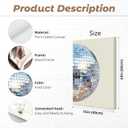 Baccone Disco Ball Wall Art Aesthetic Preppy Canvas Wall Decor Disco Ball Poster Funky Wall Art Trendy Prints Retro Art Girly Pictures for Living Room Bedroom 16x24 Inch Wrapped Canvas Set of 2