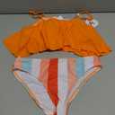 Arshiner Girls Swimsuit Two Pieces Bikini Set Ruffle Bathing Suits Flounced Tankini Swimwear, Size 160