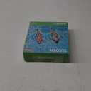 SLOOSH Inflatable Pool Floats Adult, 2 Pack Pool Chairs with Cup Holders, Pure Blow up Floats Chair, Hammock Noodle Mat for Relaxing Summer Water Fun Swimming Party Beach, Blue, Green