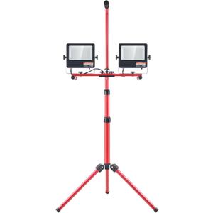 VEVOR LED Work Light with Stand, 20000 Lumen Dual-head LED Work Light with 27.6"-68.1" Adjustable and Foldable Tripod Stand, IP65 Waterproofed LED Tripod Work Light, with 5000 Kelvin Color Temperature
