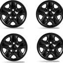 18 Wheel Covers for Toyota Tundra 2007-2021 | 4-Pack Precision Fit ABS Hubcaps | OEM Style Replacement | Rust-Proof Wheel Skins (Gloss Black)