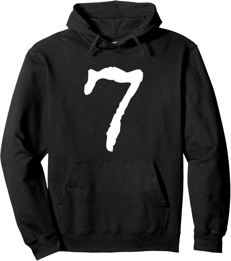 Number 7 - Lucky Number Seven Pullover Hoodie, Medium