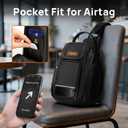 YOREPEK Insulated Magnetic Gym Bag, Small Gym Bag with Phone & Pouch for Air Tag, Crossbody Water-Resistant Bottle Carrier with Adjustable Strap for Work, Gym, Sports