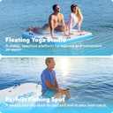 SLOOSH Inflatable Floating Dock, Inflatable Dock Floating Platform, Portable Air Dock Platform Fit for Pool, Lake, Beach with Non-Slip Surface