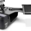 AutoExec Reach Desk Back Seat Left Side for Your Vehicle Workstation and Mobile Office, Gray, with Phone Mount and Tablet Mount